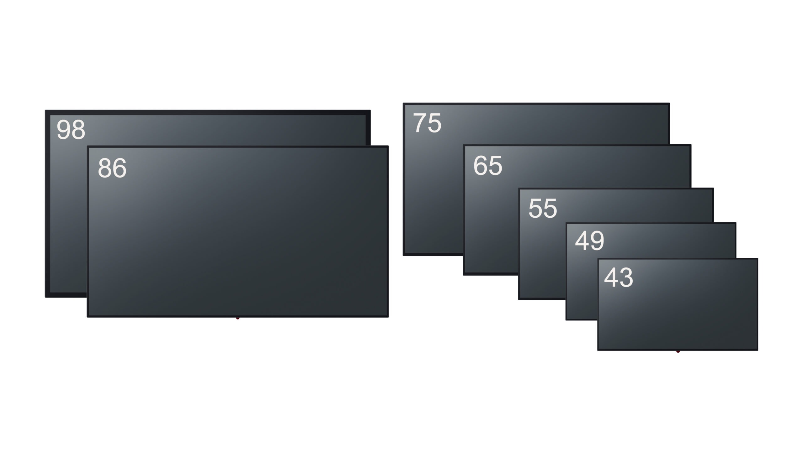 Panasonic SQE CQE Series panels available from 43" to 98"